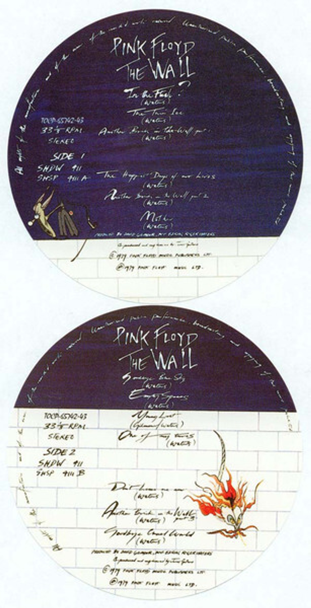 Pink Floyd / The Wall (2 Mini LP CD)