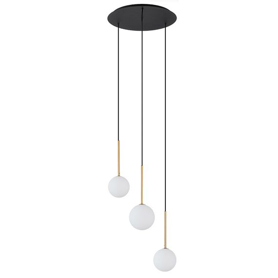 Подвесная люстра Nowodvorski Karo Black/Satine Gold 10304