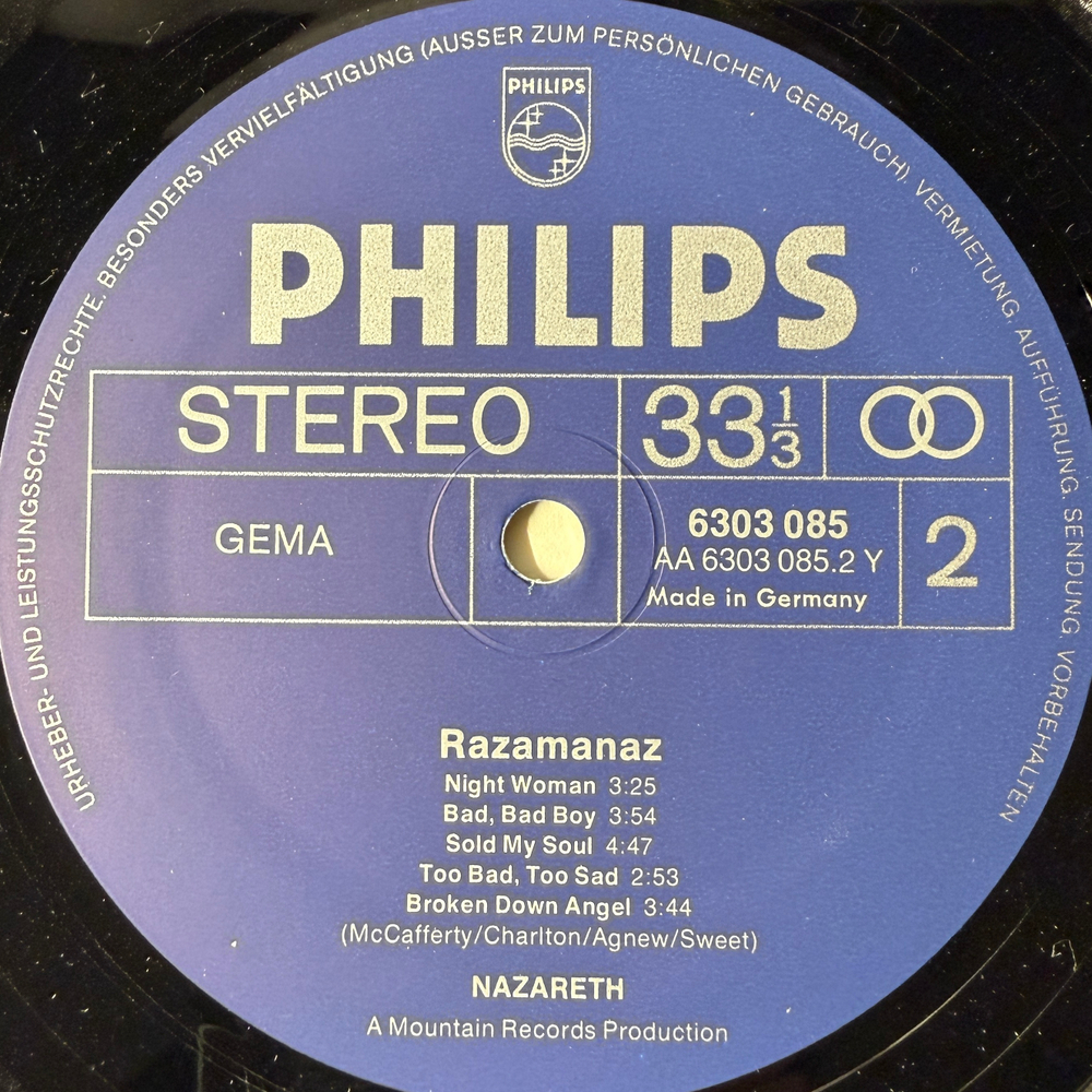 Nazareth – Razamanaz (Германия 1974г.)