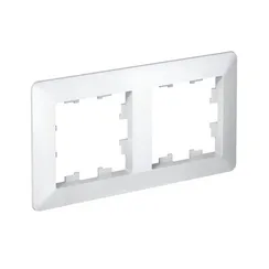 Рамка 2-м AtlasDesign Air бел./дым. бел. SE ATN220102