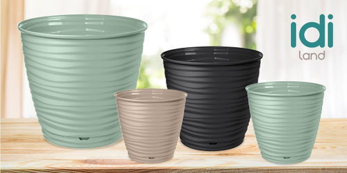 ГОРШОК Д/ЦВЕТОВ SAFFRON 9,1Л С ПОДДОНОМ В АССОР-ТЕ