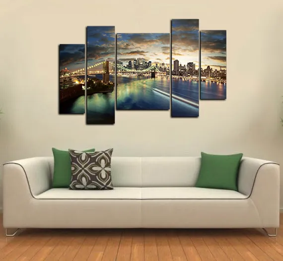 Модульная картина"Мост над водой"