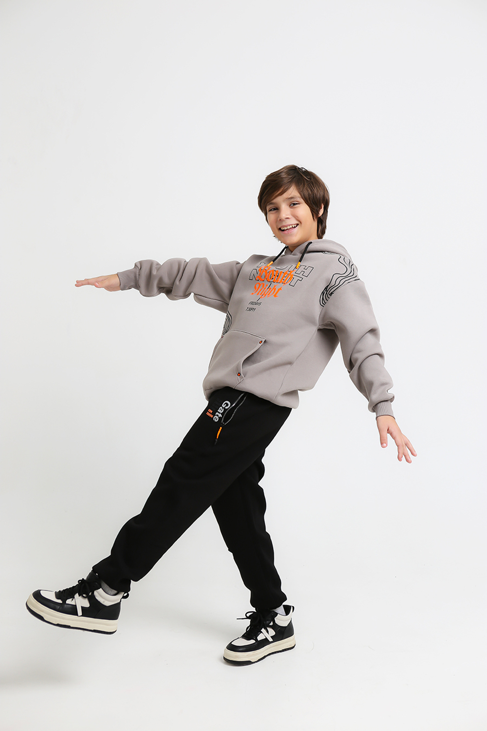 Худи дл/р с начесом с капюш. д/д Beneti (T) 7309