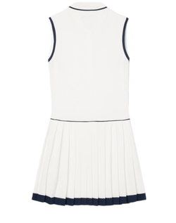 Теннисное платье Lacoste Ultra Dry Tennis Heritage - white/navy blue