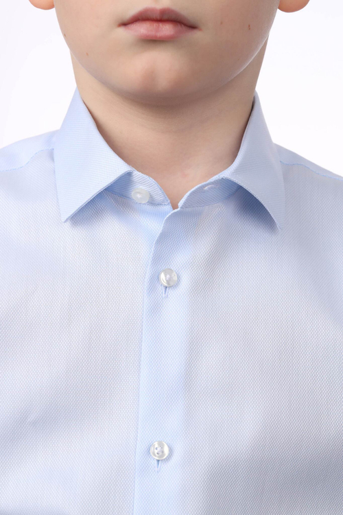 Сорочка подростковая VESTER длинный рукав, цвет светло-голубой, хлопок/пэ 68314 21