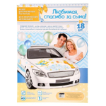 1567668 Набор магнитов на авто «Любимая, спасибо за сына!», на выписку, 29,7 х 42 см