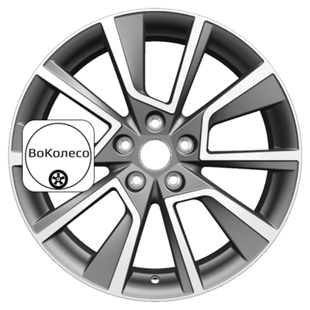 7x18/5x114,3 ET48,5 D67,1 KHW1802 (Sportage) Gray-FP Khomen Wheels
