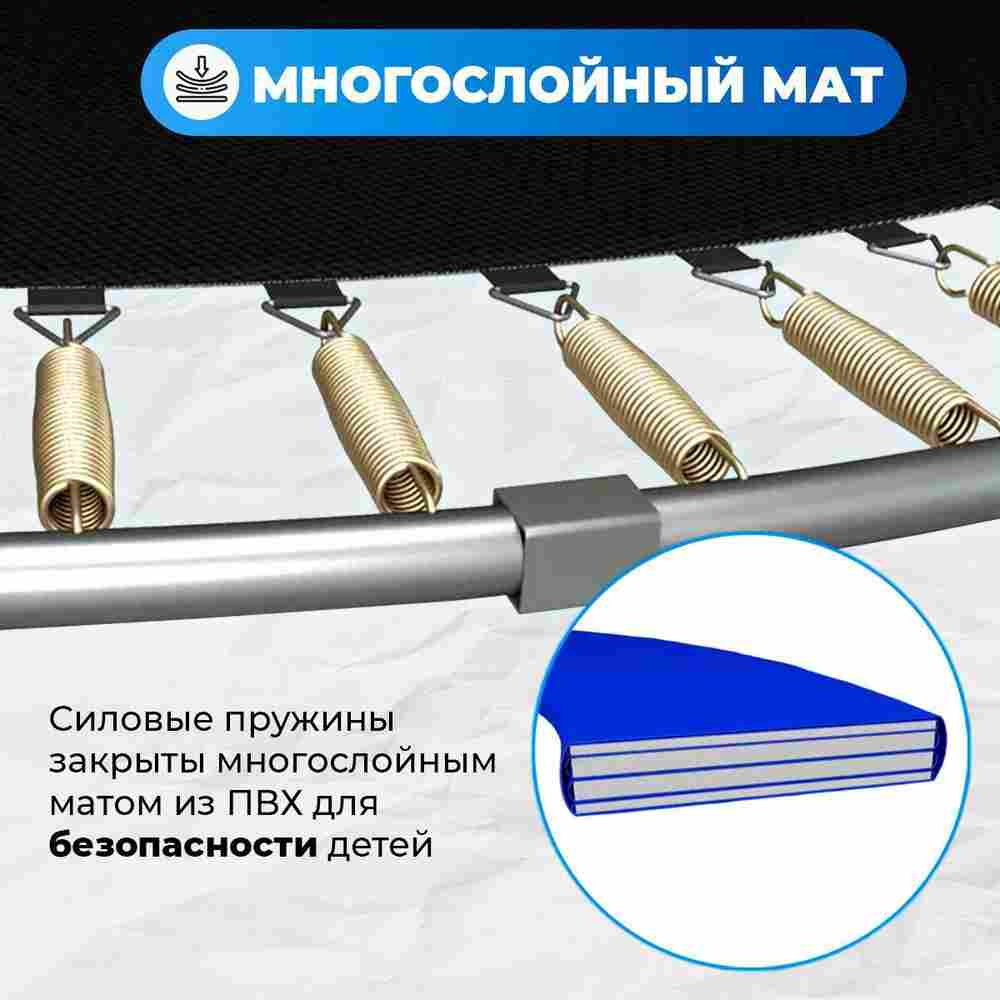 Батут с сеткой, диаметр 10 фт