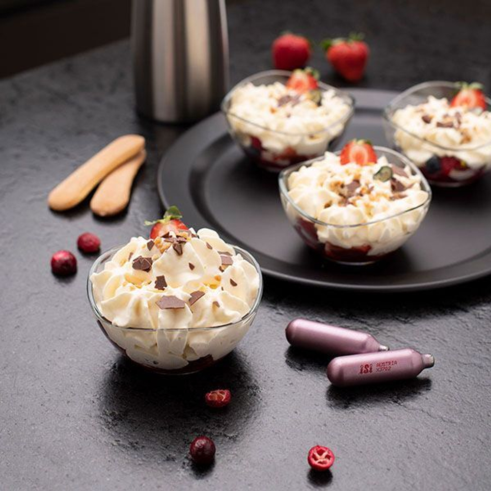 Баллончики для сифона для сливок 8.4г N20[10шт];сталь