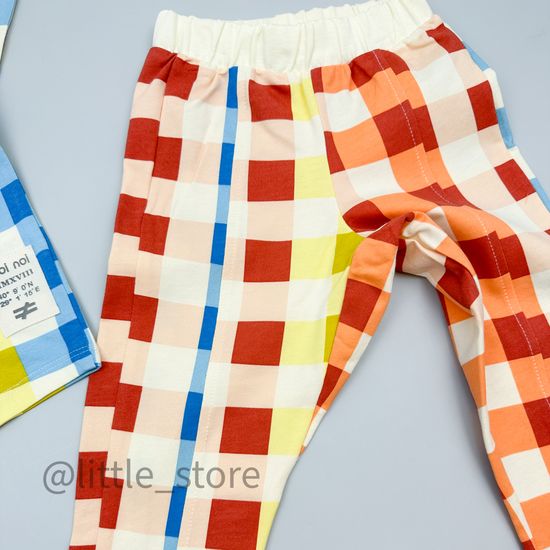 Комплект хлопковый Moi Noi, Клетка на бежевом