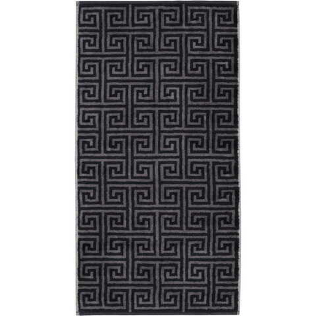 Полотенце 50х100 Cawo Noblesse Elegance Allover 1088 97 черно-серое