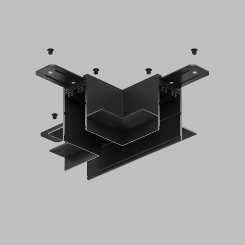 TR2113-BK Коннектор трека SMART для ГКЛ , \&amp;quot;Т\&amp;quot; образный, механический , черный.