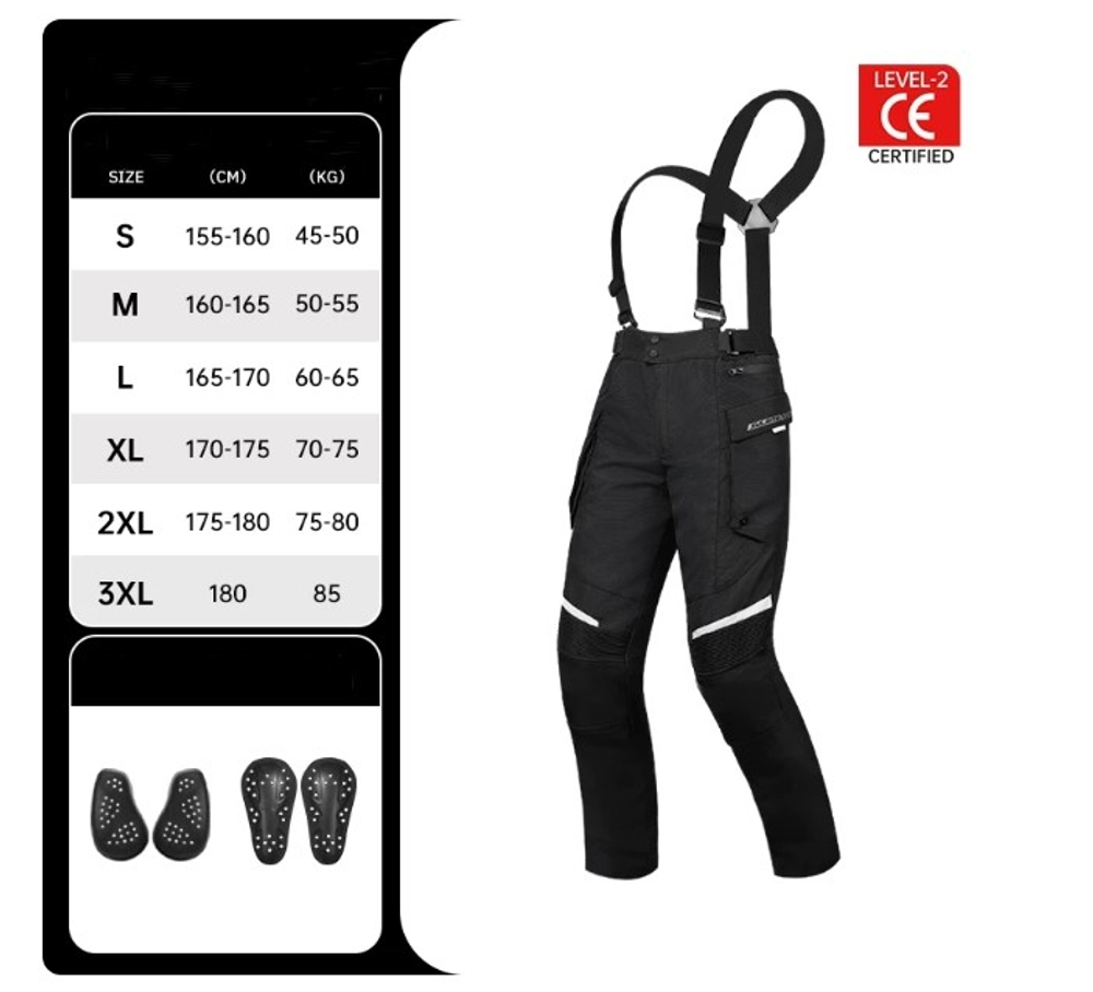 Мотоштаны женские SULAITE SLT0607 Black 2XL