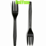 Вилка ЧЕРНАЯ,цена за 1 шт, (комплект 50 шт)