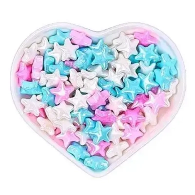 Посыпка кондитерская «Bakerika» (Звездочки, Бело-розово-голубой), 50 гр