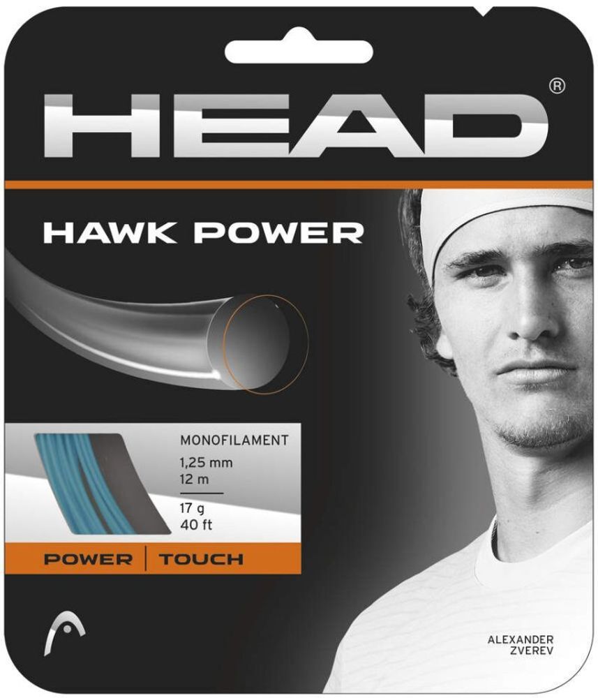 Теннисные струны Head Hawk Power (12 m) - Бирюзовый