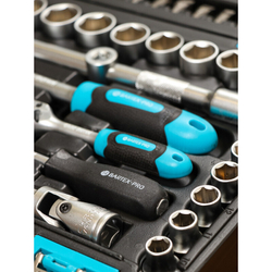 Набор слесарных инструментов Bartex, 1/2", 1/4", CrV сталь, кейс, 94 пр, шт