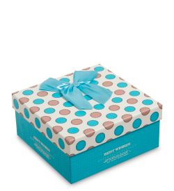 WG-24/2-B Коробка подарочная «Квадрат» цв.голубой