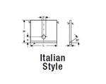 HW заготовка под профилирование 30х25,4х2 d=4.5 e=6.5 T04F-CR Italian Style