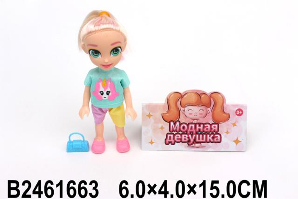 Кукла тип Модель-мини с аксессуарами, пакет D479