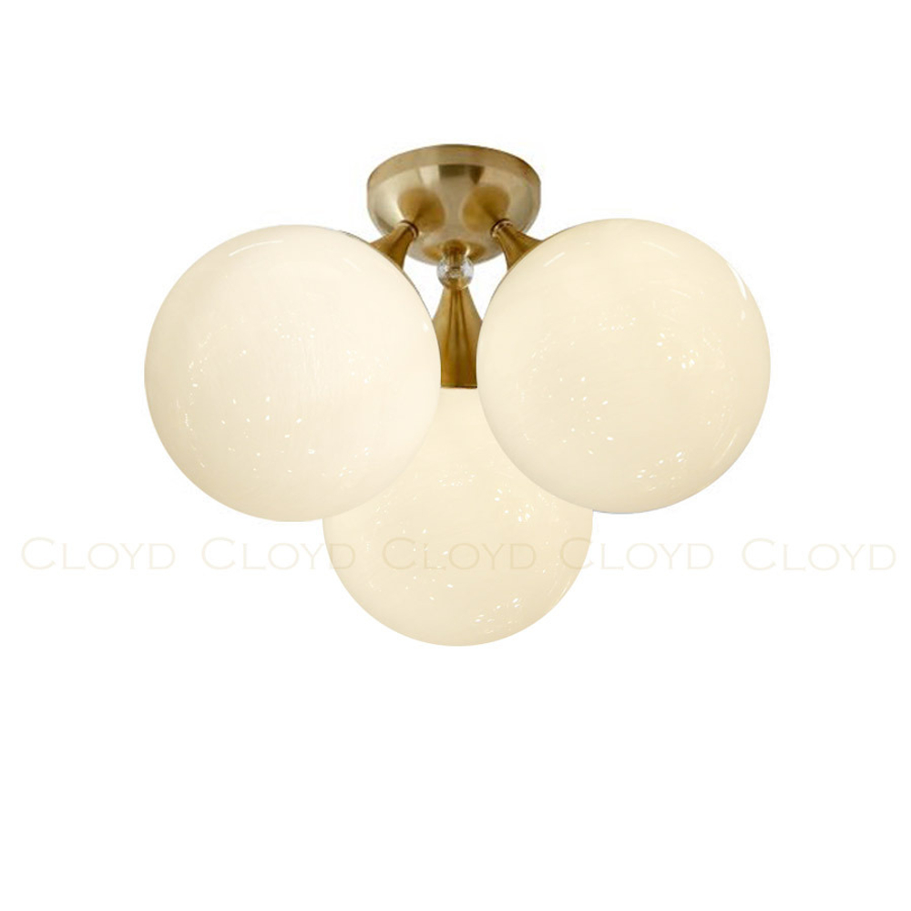 Потолочный светильник Cloyd TAOS-B FM3 / выс. 25 см - латунь (арт.10859)