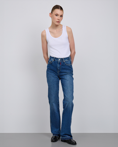 Джинсы STRAIGHT DOUBLE PANTS Blue