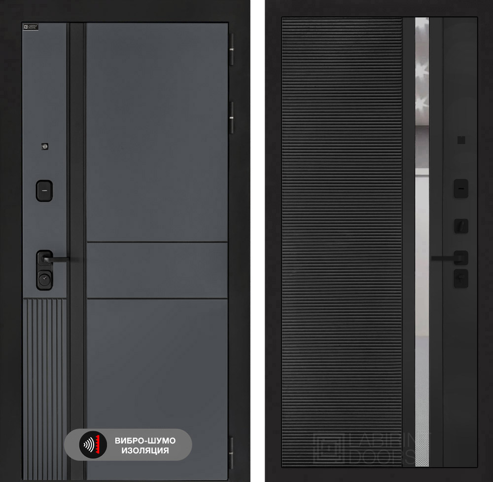 Эволаб 31 чёрный кварц, зеркальная вставка с тонировкой