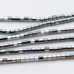 Гематит (имитация), цвет серебро, размер 2 мм, цена за 102-103 шт (1/2 нити)
