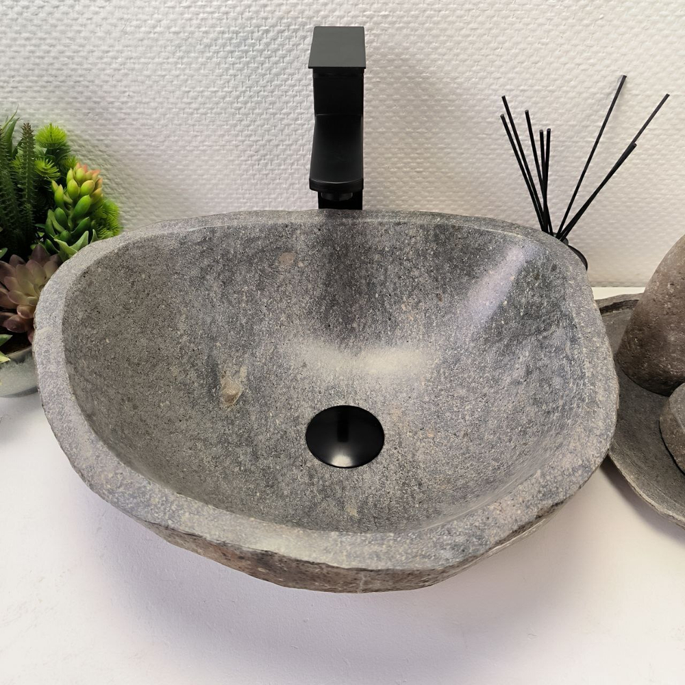 Раковина из речного камня RS-63847 (43*36*15) 0121