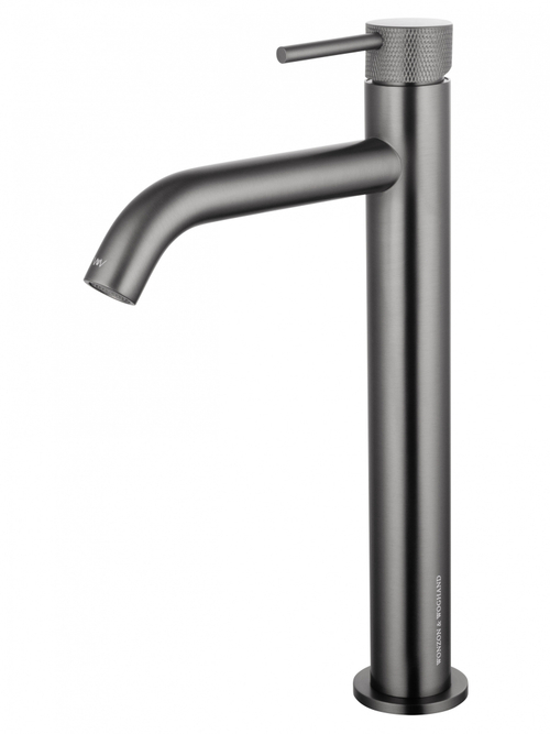 Смеситель для раковины высокий WONZON & WOGHAND, Темный графит (WW-H1062-BGG)
