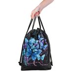 Мешок для обуви ЮНЛАНДИЯ, с ручками, боковой карман на молнии, 46х36 см, "Night dream", 271064