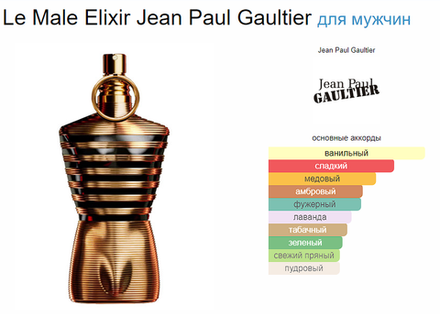 Le Male Elixir Jean Paul Gaultier  (duty free парфюмерия)