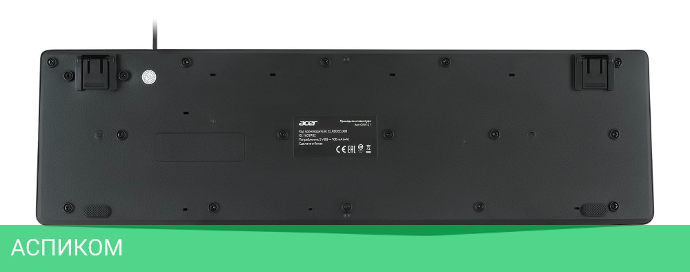 Клавиатура Acer OKW121 черный (ZL.KBDEE.00B)