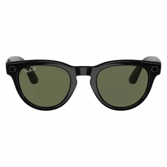 Солнцезащитные умные -очки с экшен камерой Ray Ban Headliner RW4009F 601/MF 51 (Black Clear/Sapphire) (Сапфировый, черный, прозрачный)