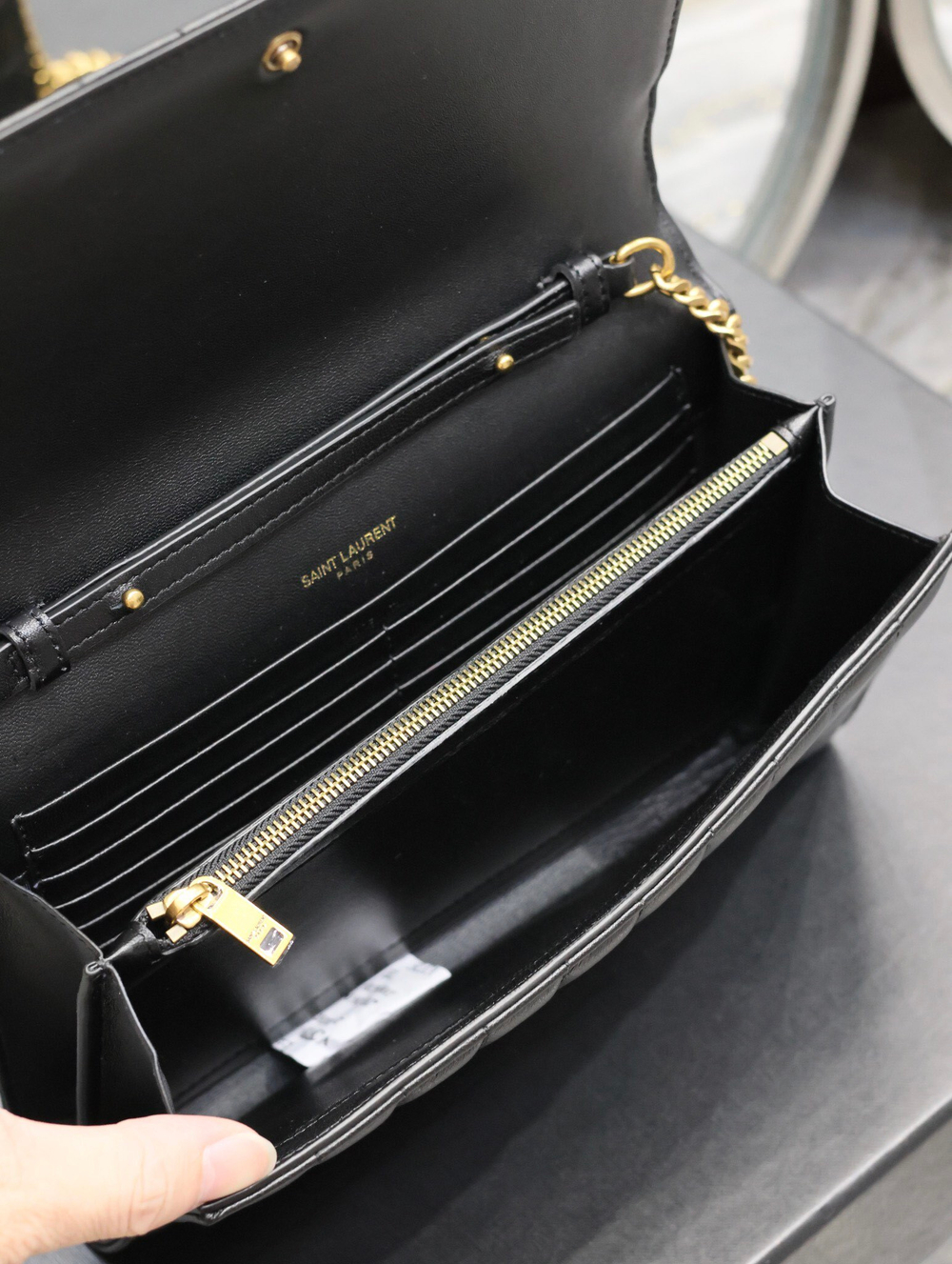 Saint Laurent Cassandre Chain Wallet 23 cm