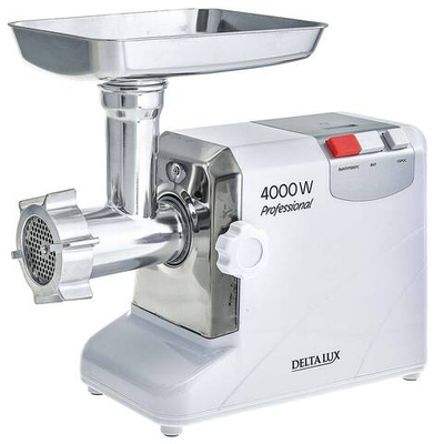 Мясорубка электрическая 4000 Вт DELTA LUX DE-604M белая