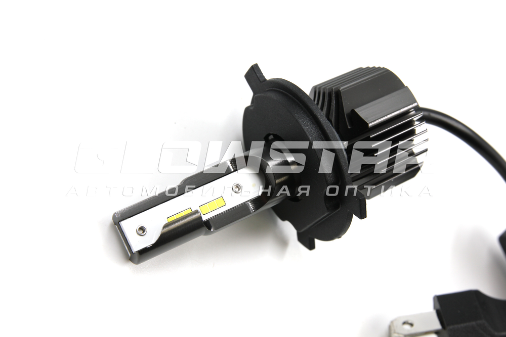Светодиодные автолампы головного света E5/H4 с радиатором, 12V, 25W, 6000K