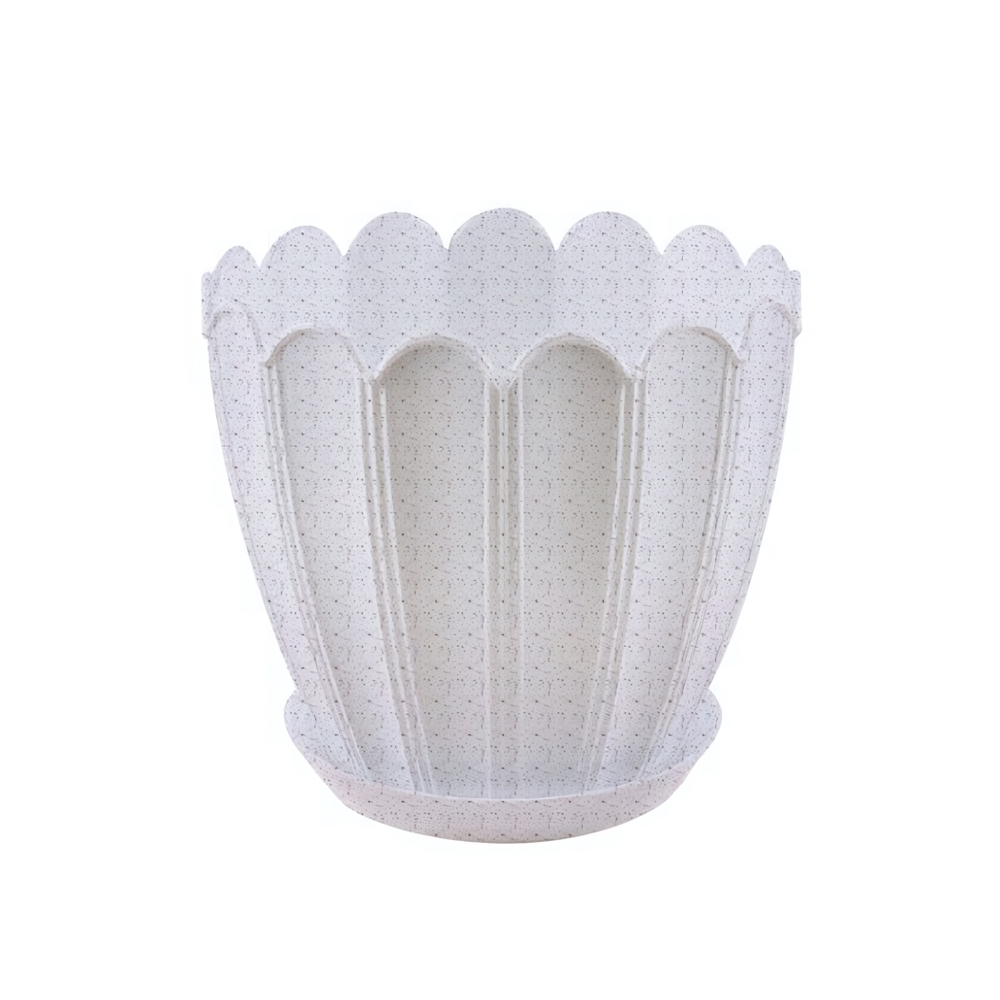 Кашпо "Хризантема" с поддоном 0,6л (мр)