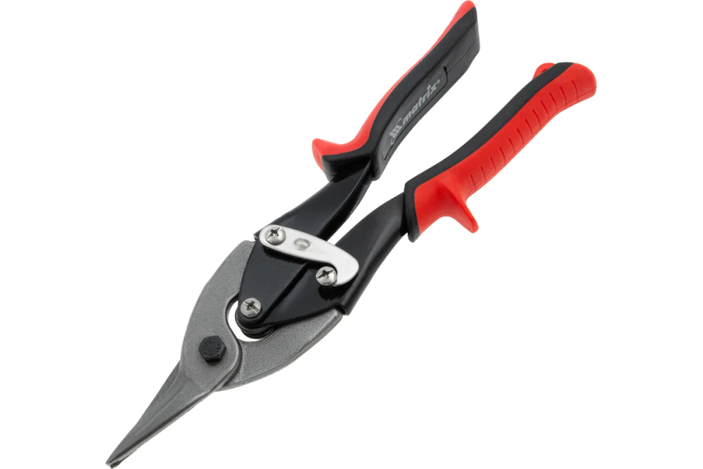 Ножницы по металлу, 250 мм, пряморежущие, обрезиненные рукоятки// Matrix (Матрикс)