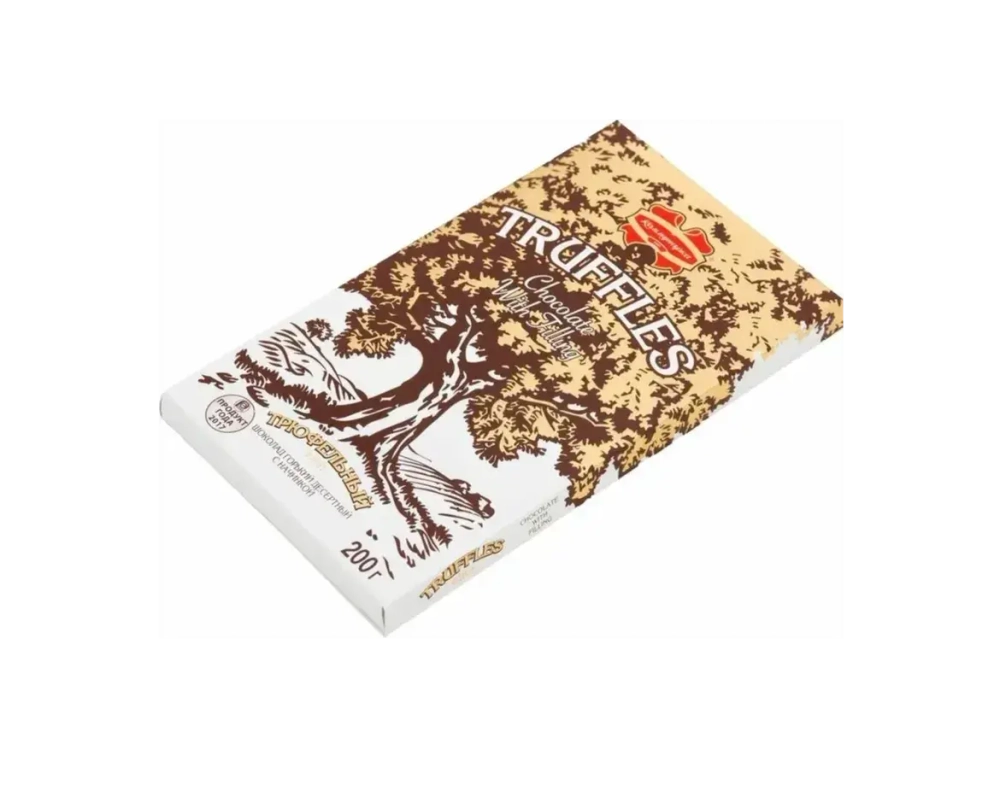 Шоколад тёмный с начинкой «Трюфельный»ЭЛИТ «Коммунарка». 200гр.