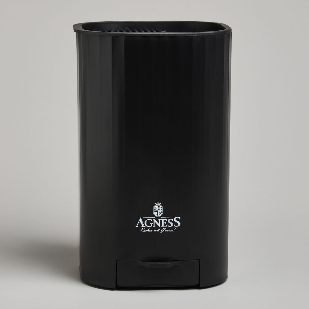 ПОДСТАВКА ДЛЯ НОЖЕЙ AGNESS С ТОЧИЛЬНЫМ КАМНЕМ 13,6*14,6*23 СМ