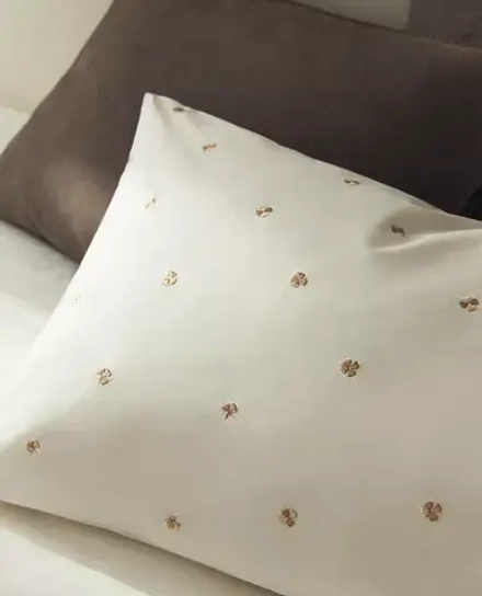ZARA HOME НАВОЛОЧКА С ВЫШИВКОЙ, ЗОЛОТОЙ
