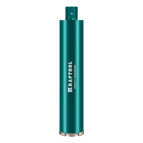 KRAFTOOL DIAMOND 92 мм (450 мм, 1 1/4″, лазерная сварка, сухое сверление с микроударом), алмазная коронка по железобетону (29825-092)