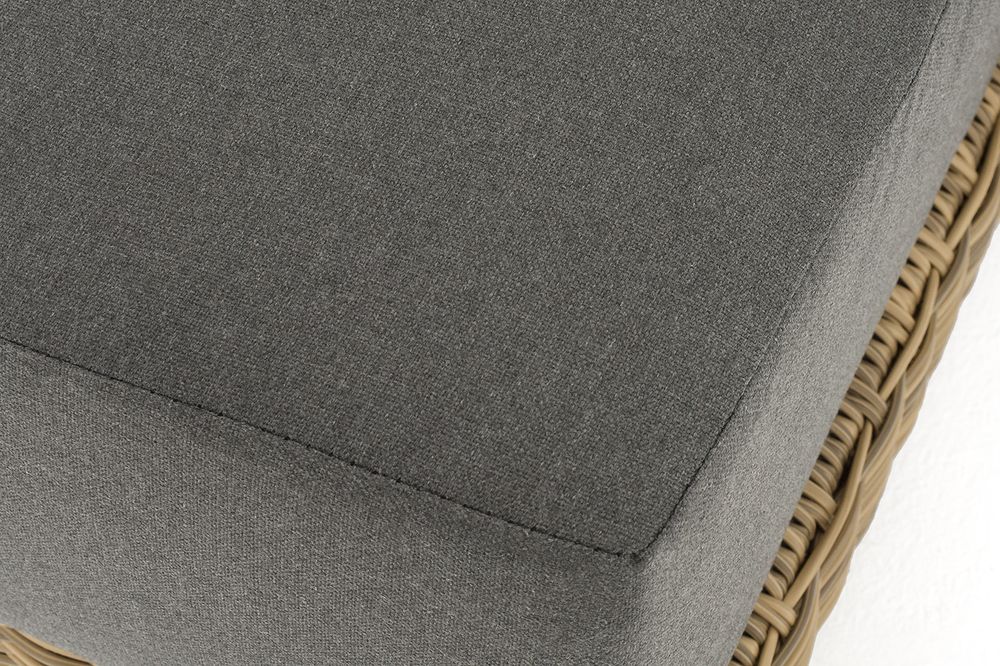 "Капри" кушетка из искусственного ротанга, цвет соломенный