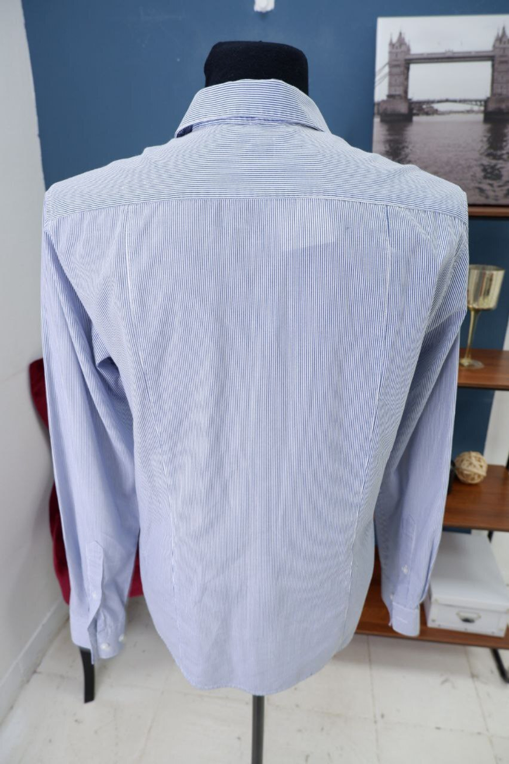 Рубашка H&M в полоску 46 размер