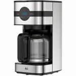 Кофеварка капельная BQ (БИ-КЬЮ) CM2002, 900 Вт, объем 1,5 л, поддержание температуры, серебристая, 86198275