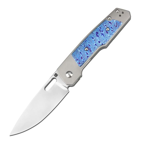 Нож Artisan Cutlery 1874G-GYTD Gambit Queen  с клинком из стали CPM-S90V, рукоять Titan / Timascus