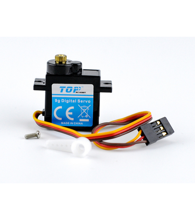 Сервомашинка 9g для планера Top RC Lightning V1 (руль высоты), провод 150мм
