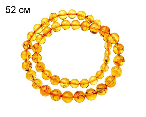Бусы шары из балтийского янтаря