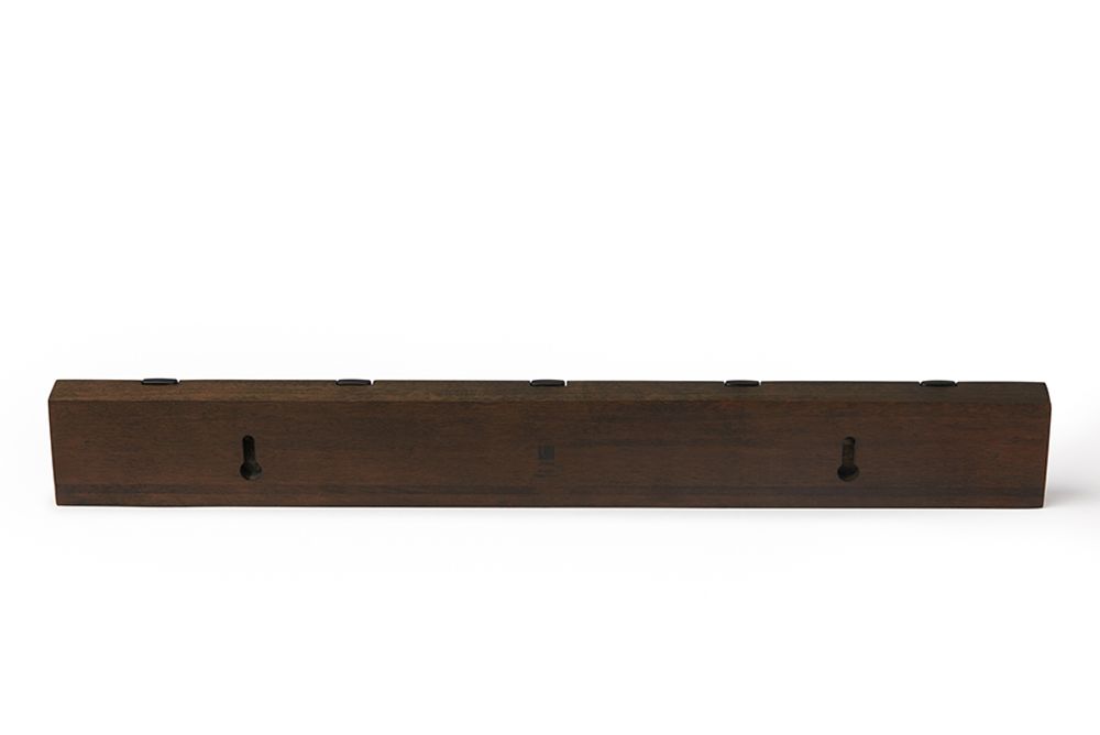 Вешалка настенная Flip, 50,8 см, черная/орех, 5 крючков